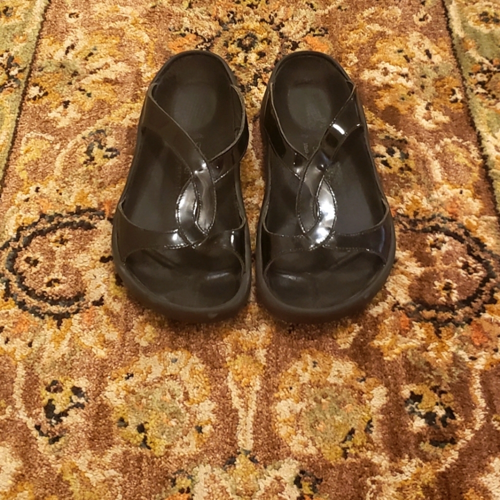 Tatami Black Patent Leather Birkenstock Sandals